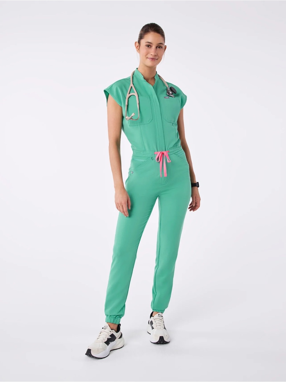 FIGS Rafaela Jogger ScrubJumpsuit Medium Petite NWT
